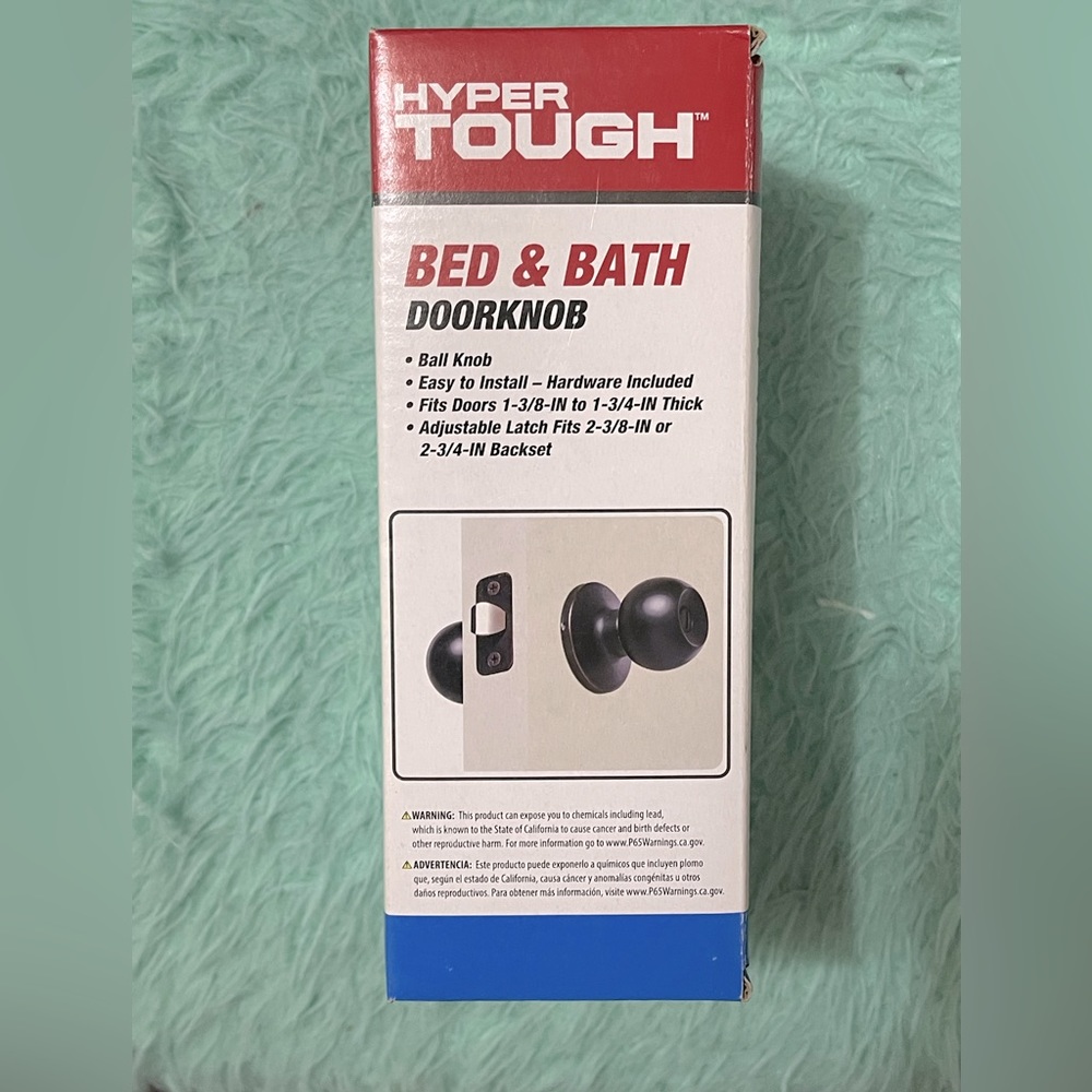 NIB HYPER TOUGH BED & BATH DOORKNOB